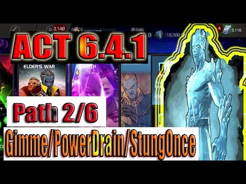 Act 6.4.1 Path 2/6 (Gimme/PowerDrain/StungOnce) - Marvel Contest of Champions