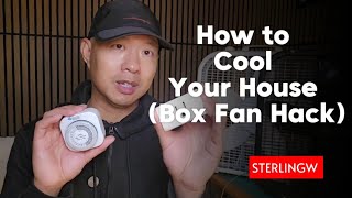 The "Arrive Home to a Cool House" hack you actually need. 🌬️#lifehacks #boxfan #coolinghacks 