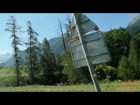 Lindos paisajes en camino de Suiza a Italia.