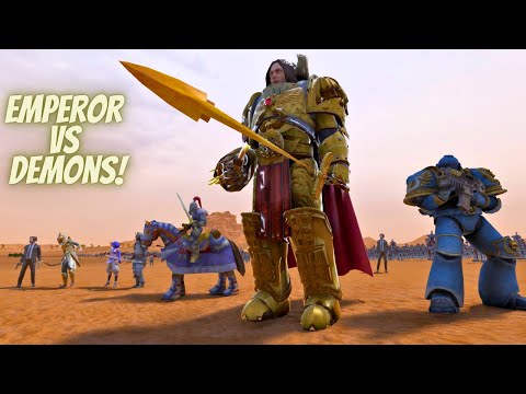 Can Emperor Of MANKIND Stop 1.5 Million TYRANIDS & DEMONS ? - Warhammer 40K | UEBS 2  @RivalMaster1