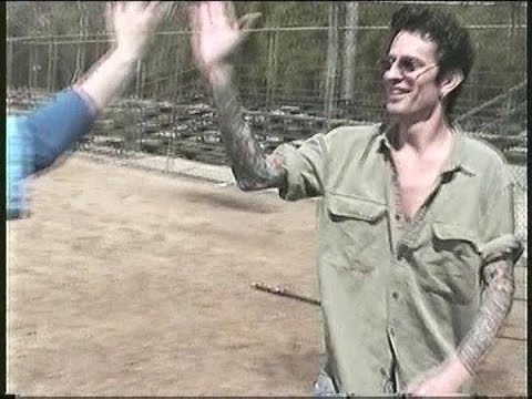 Playing Soft Ball with Tommy Lee, Jani Lane, James & Athena Kottak, Rick Steier, and others. 1998