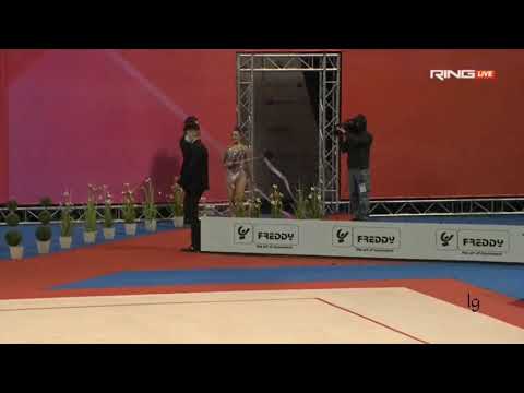 Natalia Garcia Ribbon AA Qualifications World Cup Sofia 2021