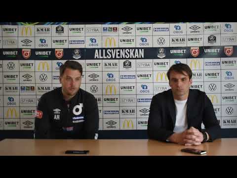 Presskonferens efter Degerfors IF - Malmö FF 29 maj 2022