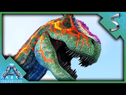 TAMING UP MORE VOLCANIC X-REXES & USING THE TEK GRENADE LAUNCHER! - Ark: Genesis [DLC Gameplay E44]