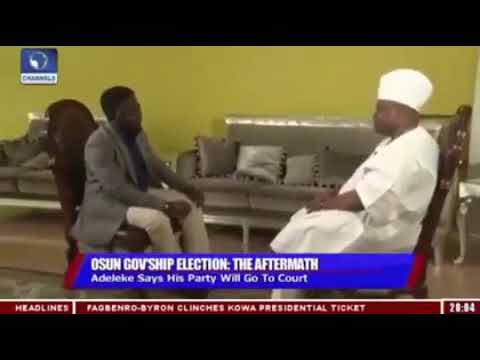 Dancing Senator, ADEMOLA ADELEKE Goes 'GBAGAM GBAGAM' On Live TV