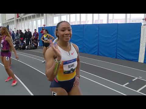 Jacious Sears Takes Section 2 of the Women's 60m Semi | 2026 USATF Indoor Championships