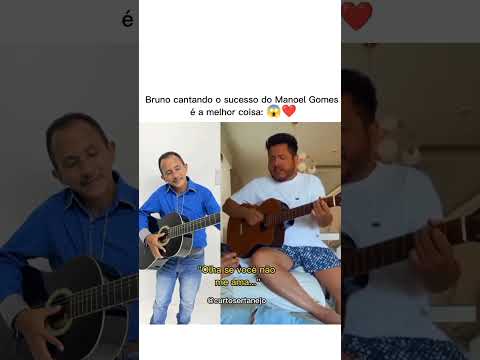 Bruno cantando o sucesso do Manoel Gomes