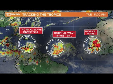 8 a.m. Aug. 19: Tracking three disturbances in the tropics