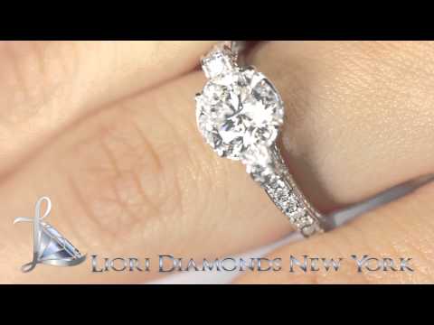 ER-1006 - 2.92 Carat F-SI3 Certified Natural Round Diamond Engagement Ring 18k White Gold
