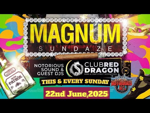 NOTORIOUS INT SOUND "DJ MAGNUM🇬🇾/SEENUP🌏" @MAGNUM SUNDAZE "CLUB RED🚩 DRGAON🐲 22ND JUNE,2025