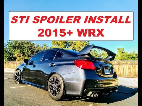 Installing STI WING on WRX 2015-2021 // How to Install