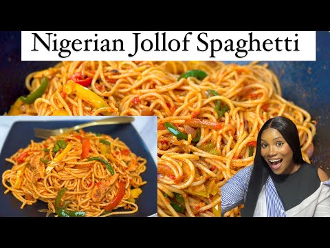 How to make Jollof Spaghetti for beginners |Nigerian pasta | step by step