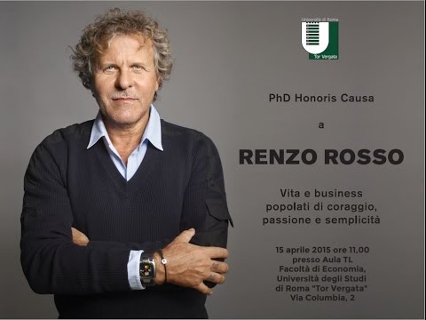 Conferimento PhD honoris causa a Renzo Rosso