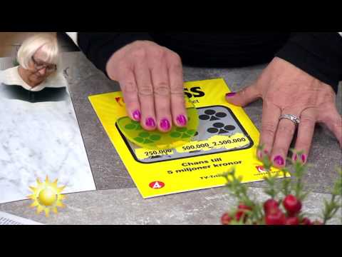 Här skrapar Alexandria fram en rejäl Triss-vinst! - Nyhetsmorgon (TV4)