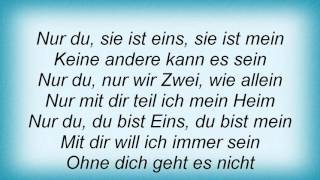 16463 Overground - Nur Du Lyrics