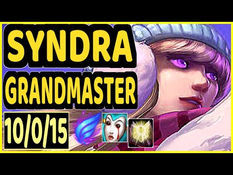 BACA (SYNDRA) - 10/0/15 KDA MID GAMEPLAY - EUW Ranked GRANDMASTER