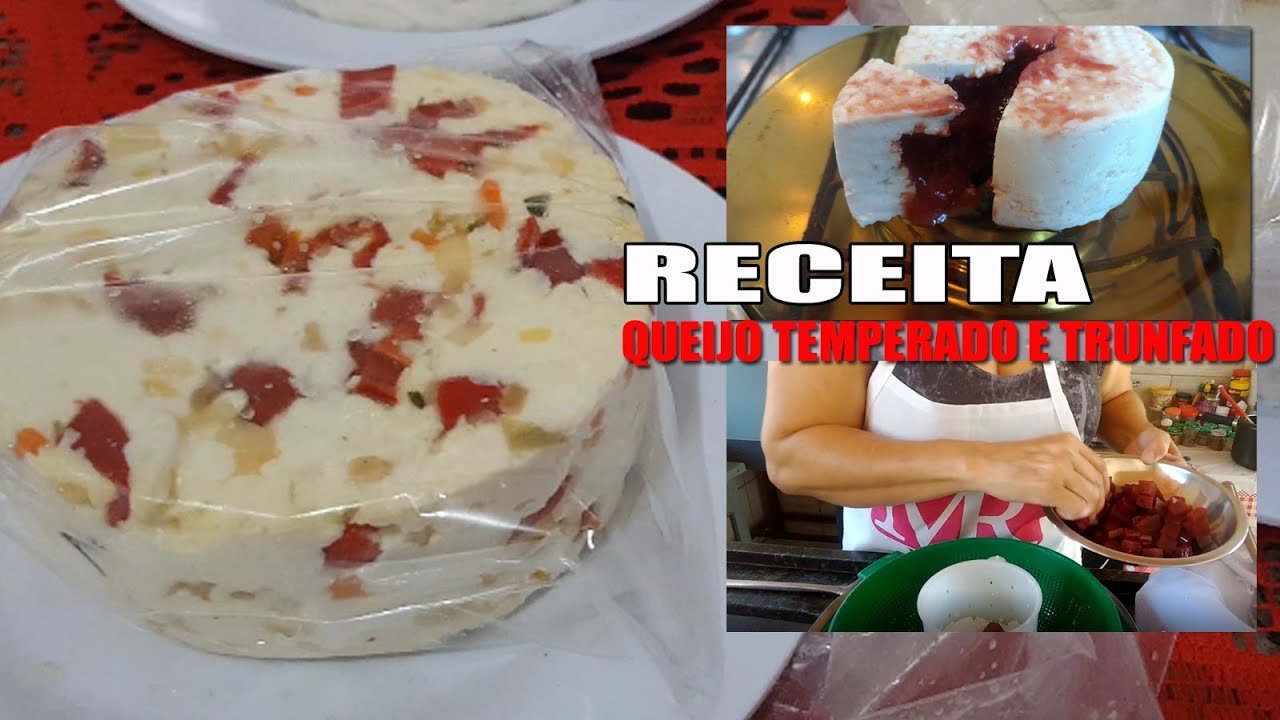 QUEIJO TEMPERADO E RECHEADO COMPLETO -  RECEITAS DA ROSA