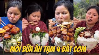 MUKBANG ASMR Eating Show Big Size | Bà chị lực điền và những bát cơm Siêu to khổng lồ
