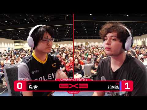 SOL | らき (Steve, Kazuya) vs CTG | Zomba (R.O.B) - Losers Top 12 - ULTIMATE SINGLES | GX3