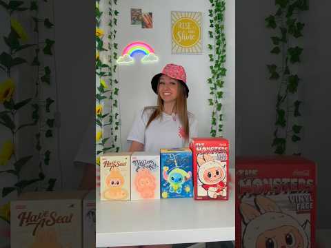 [ASMR] UNBOXING MY *FIRST EVER* LABUBUS BLIND BOXES!!🫢✨⁉️ (SECRET RARE FIND!!!😱) #Shorts
