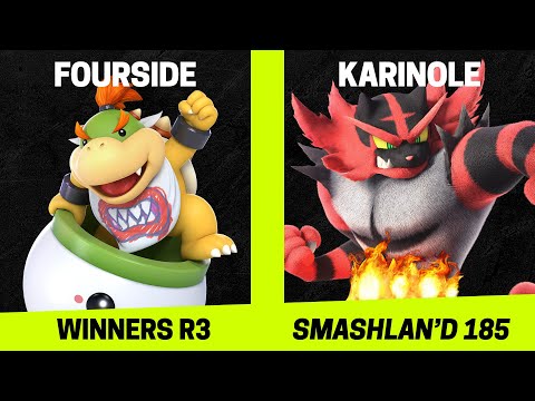 SmashLAN'd 185 Winners R3 - fourside (Bowser Jr.) vs Karinole (Incineroar) - SSBU Tournament