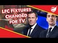 Liverpool Fixtures Changed For TV | LFC News.