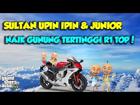 SULTAN UPIN IPIN SENANG NAIK GUNUNG OFFROAD YAMAHA R1 2023 TERBARU - GTA V MOD UPIN & IPIN SPESIAL