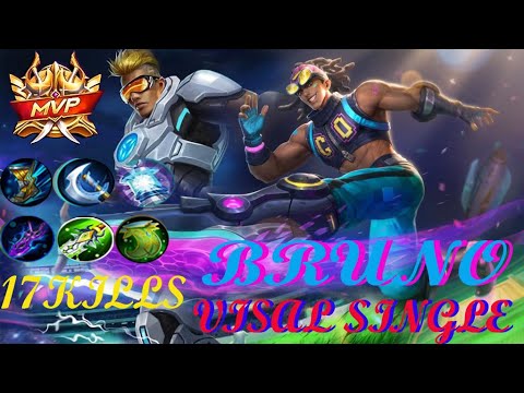 Bruno Double MVP Plays -17KILL/ Top 1 Global Bruno Wendell- - Mobile Legends