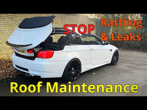 How to look after a convertible roof - Lubricate rubber seals with Gummi Pflege - BMW - Fix creaking