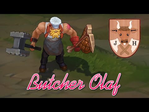 Butcher Olaf Skin Spotlight - Pre Release - LOL [S6]