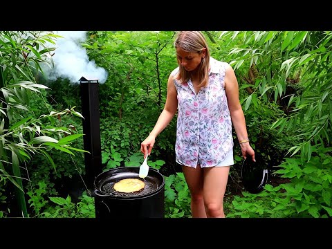 Life in a Ukrainian Village | Zucchini Pancakes, Fried Chicken | Relaxing Outdoor Cooking ASMR