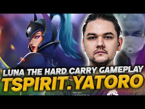 TSPIRIT.YATORO LUNA THE HARD CARRY GAMEPLAY - DOTA 2 PATCH 7.34E