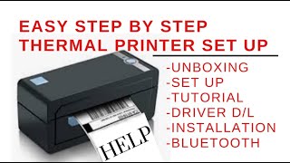 How to set up a thermal printer. Easy Step by Step tutorial for any thermal printer.