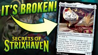 IT'S BROKEN! Page, Loose Leaf in Cycle Storm — Secrets of Strixhaven (MTG SOS) | Magic MTG Pauper