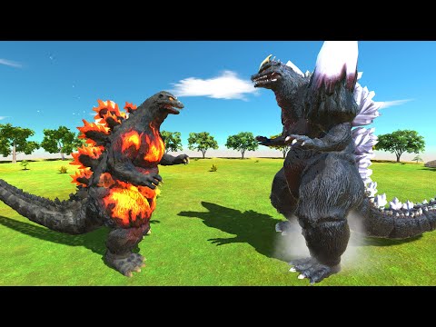 Who Will Win? Godzilla Burning Godzilla Gojira - Animal Revolt Battle Simulator