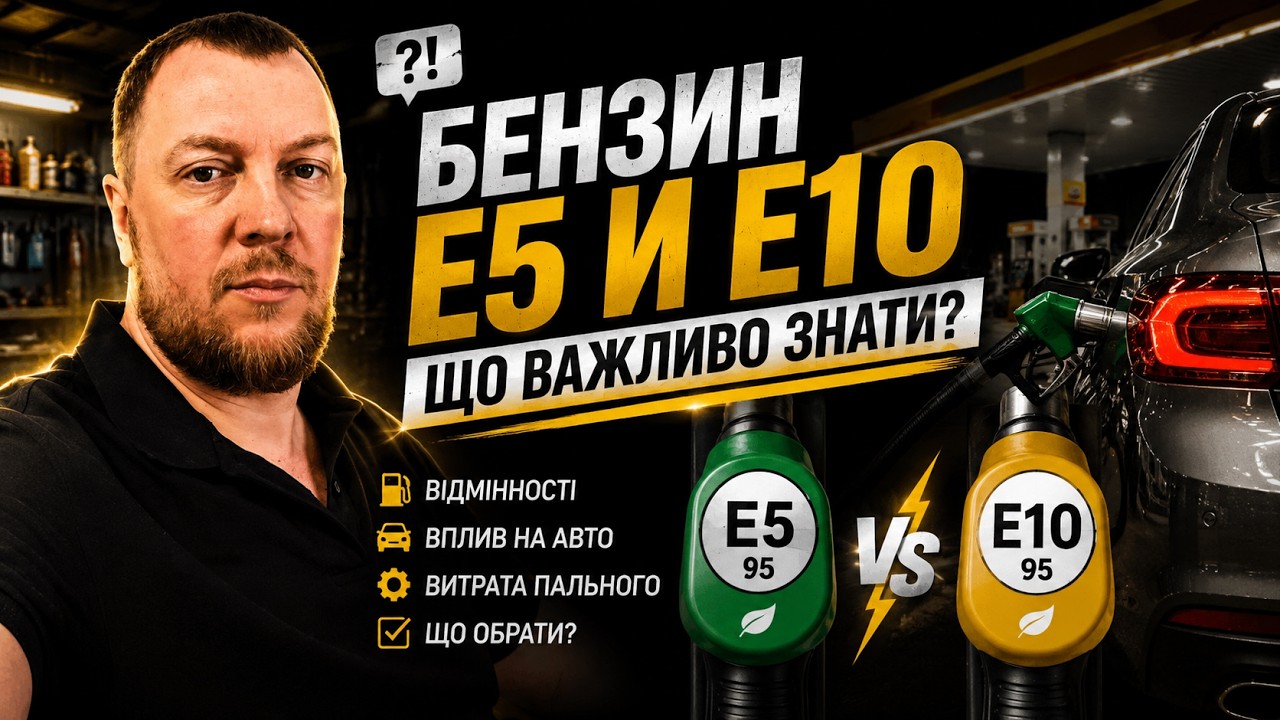 Бензин Е5 та Е10   Відповіді на запитання.