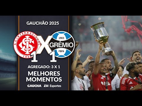 INTER 1x1 GRÊMIO | INTER CAMPEÃO | MELHORES MOMENTOS | GAUCHÃO | 16/03/2025