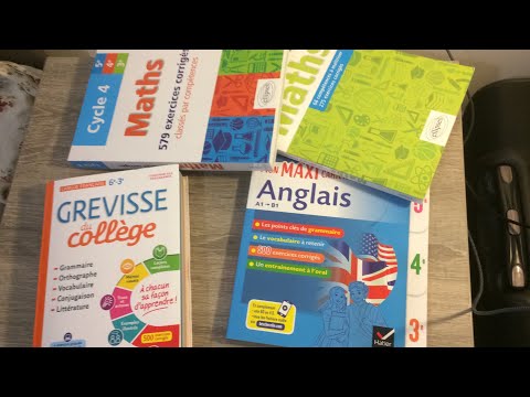 Découvrez avec moi mes nouveaux manuels maths français anglais pour le collège (6 ème à la 3 ème)