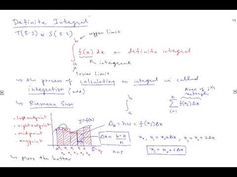 Lecture 5: Definite Integral