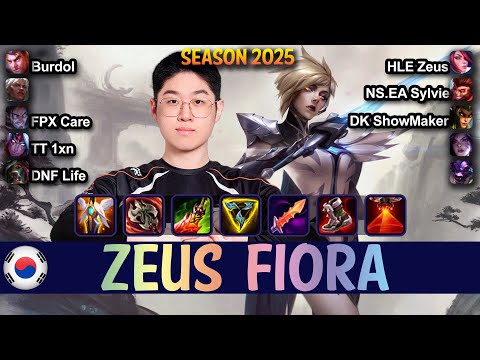 HLE Zeus FIORA vs Burdol JAYCE Top - Patch 25.15 KR Ranked | lolrec