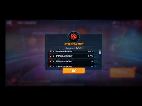 opening elite 6 red star orbs for Captain America SAM - MARVEL strike force - MSF