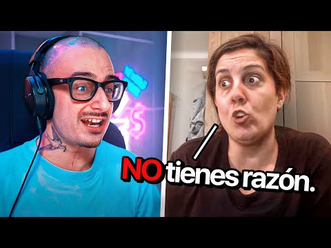 le enfadó mi discurso y la invité a debatir.