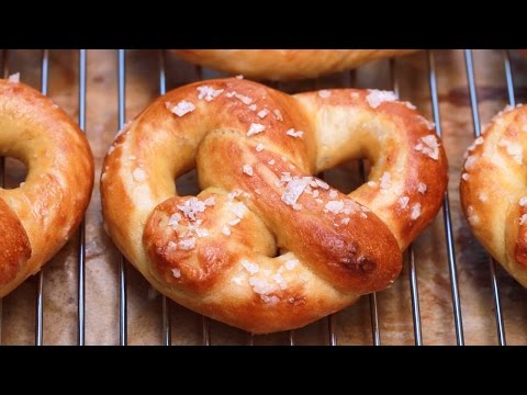 Homemade Soft Pretzels (Easy Recipe: No-Knead, No Machine) -  Gemma's Bigger Bolder Baking Ep 87