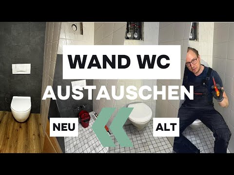 Dream bathroom for little money: How to replace a wall-hung toilet for only €150!