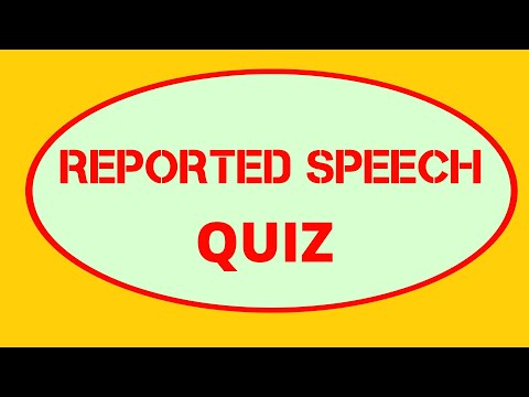 Reported speech – Test English Grammar Test