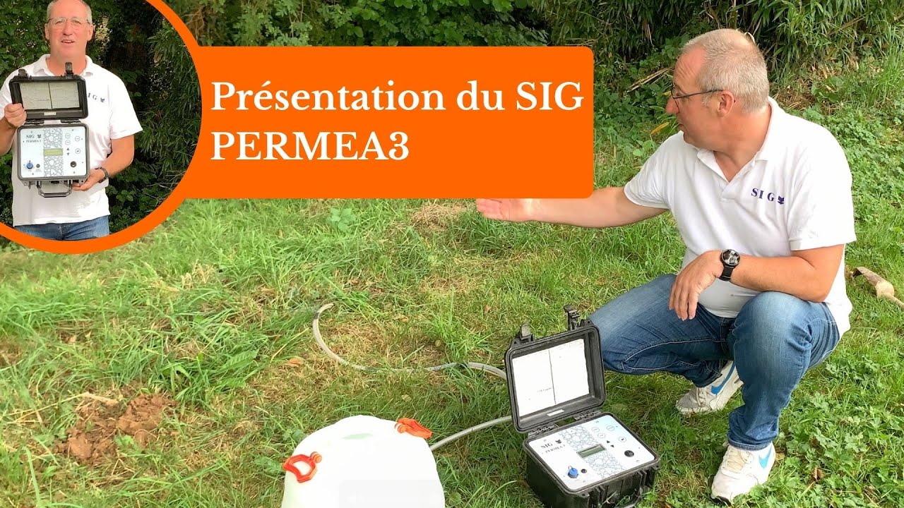 Test de perméabilité réalisé par Aquawil — SIG PERMEA en action