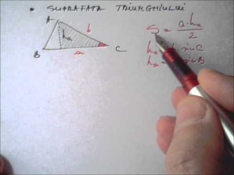 Raza cercului inscris si circumscris, suprafata triunghiului 7 5 pg4)