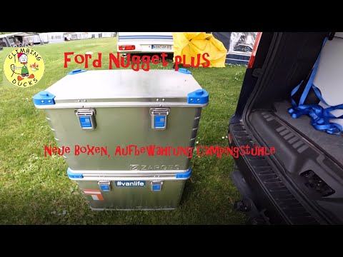 Ford Nugget plus 2023 neue Boxen, wohin mit den  Campingstühlen, Bau Bett und Aufstelldach