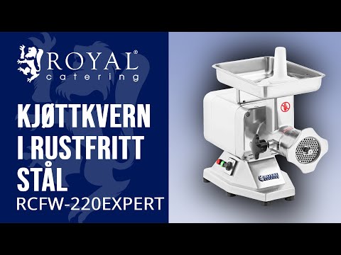 video - Kjøttkvern i rustfritt stål - 220 kg/t - EXPERT