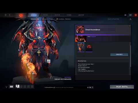 Dread Ascendance International 2018 Doom Collectors Cache Set Item Preview Dota 2